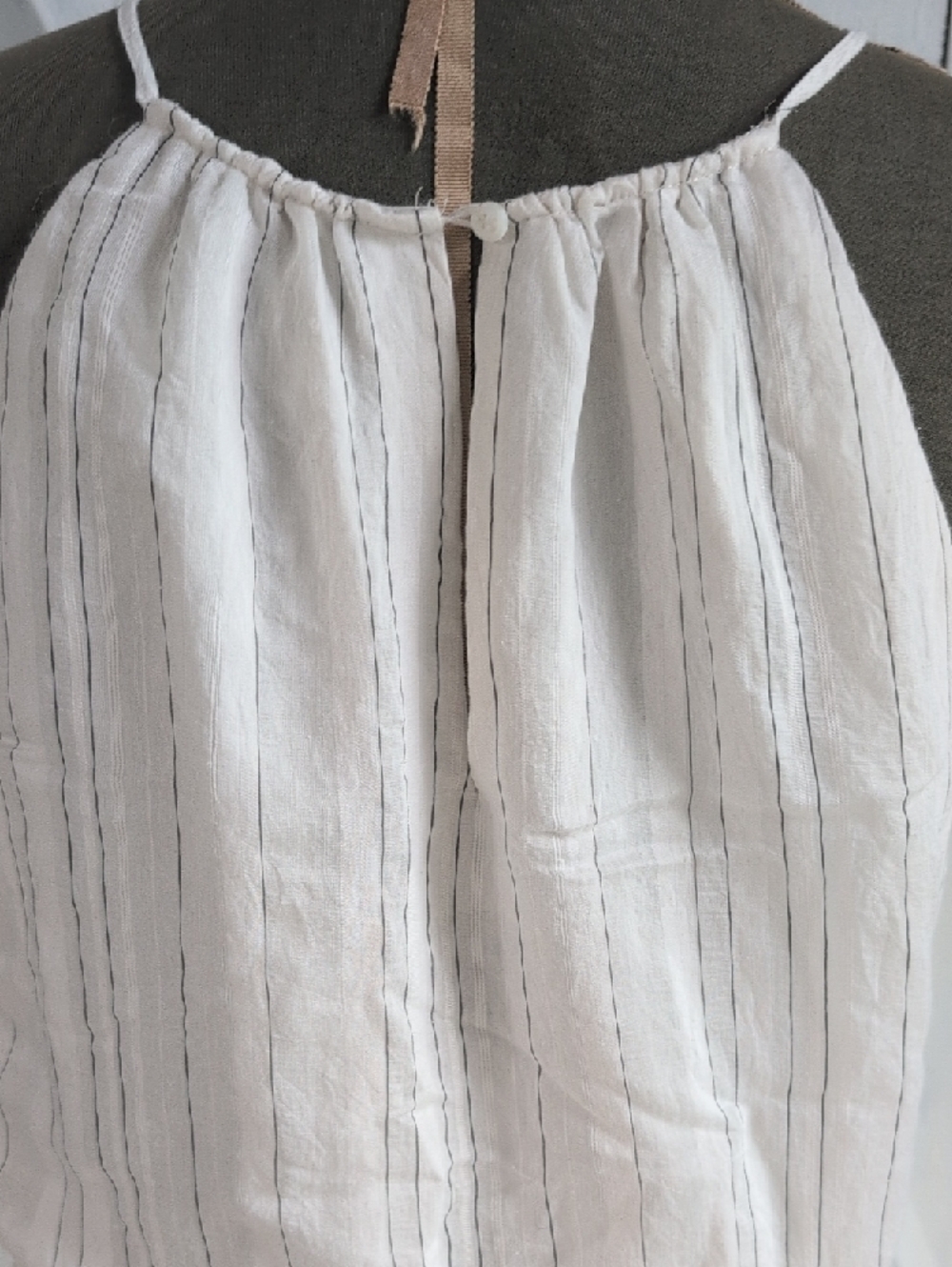 Daniel Cremieux Cream Halter Tiered Maxi Dress - Picture 4 of 6